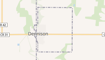 Dennison, Minnesota map