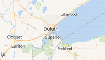 Duluth, Minnesota map