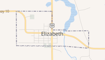 Elizabeth, Minnesota map