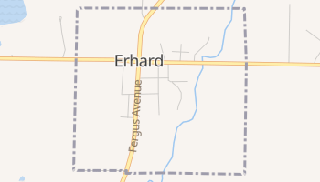 Erhard, Minnesota map