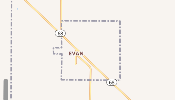 Evan, Minnesota map