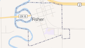 Fisher, Minnesota map