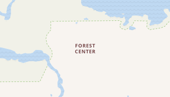 Forest Center, Minnesota map