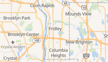 Fridley, Minnesota map