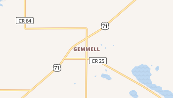 Gemmell, Minnesota map