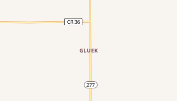 Gluek, Minnesota map