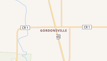Gordonsville, Minnesota map