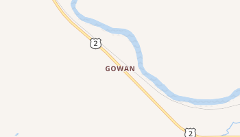 Gowan, Minnesota map