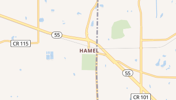 Hamel, Minnesota map