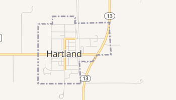 Hartland, Minnesota map