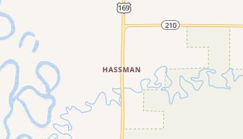 Hassman, Minnesota map