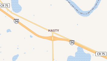 Hasty, Minnesota map
