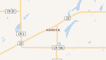 Hawick, Minnesota map