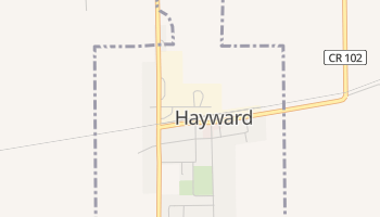 Hayward, Minnesota map
