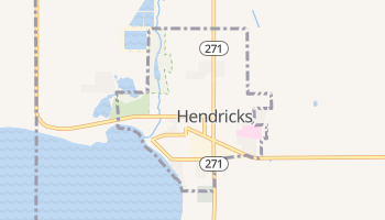 Hendricks, Minnesota map