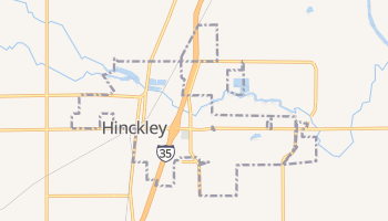 Hinckley, Minnesota map