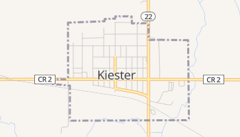 Kiester, Minnesota map