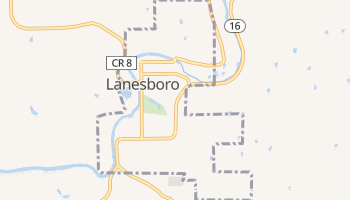 Lanesboro, Minnesota map
