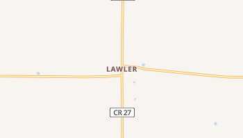 Lawler, Minnesota map