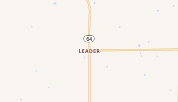 Leader, Minnesota map