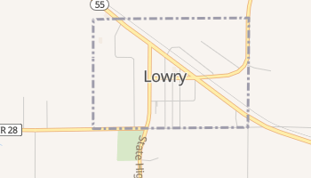 Lowry, Minnesota map