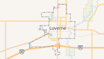 Luverne, Minnesota map
