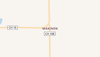 Makinen, Minnesota map
