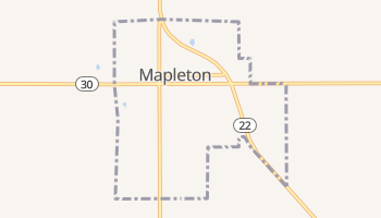 Mapleton, Minnesota map