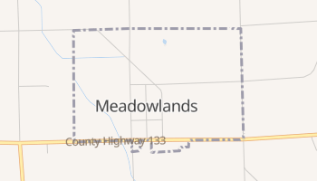 Meadowlands, Minnesota map
