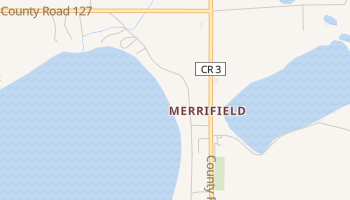 Merrifield, Minnesota map