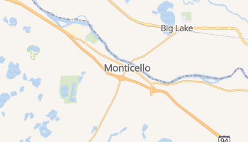 Monticello, Minnesota map
