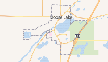Moose Lake, Minnesota map