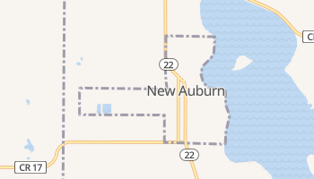 New Auburn, Minnesota map