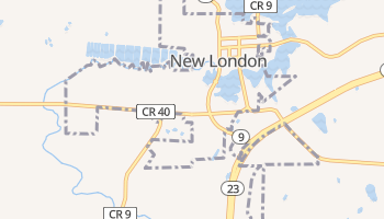 New London, Minnesota map