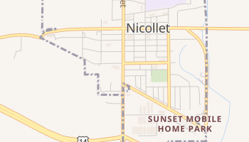 Nicollet, Minnesota map
