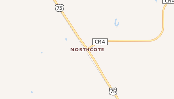 Northcote, Minnesota map