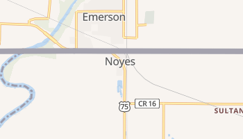 Noyes, Minnesota map