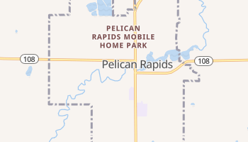 Pelican Rapids, Minnesota map