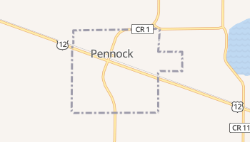 Pennock, Minnesota map