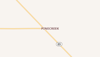 Pinecreek, Minnesota map