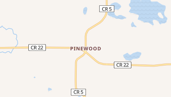 Pinewood, Minnesota map