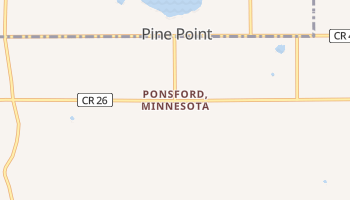 Ponsford, Minnesota map