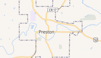 Preston, Minnesota map