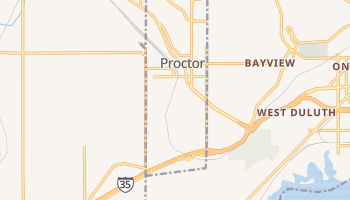 Proctor, Minnesota map