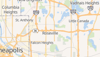 Roseville, Minnesota map