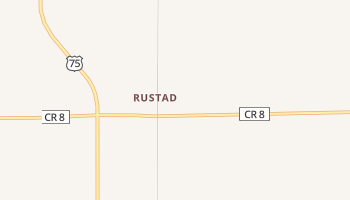Rustad, Minnesota map