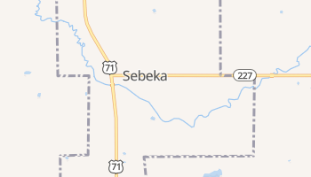 Sebeka, Minnesota map