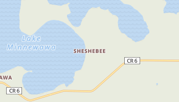 Sheshebee, Minnesota map