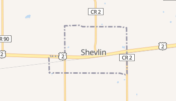 Shevlin, Minnesota map