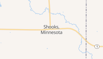 Shooks, Minnesota map